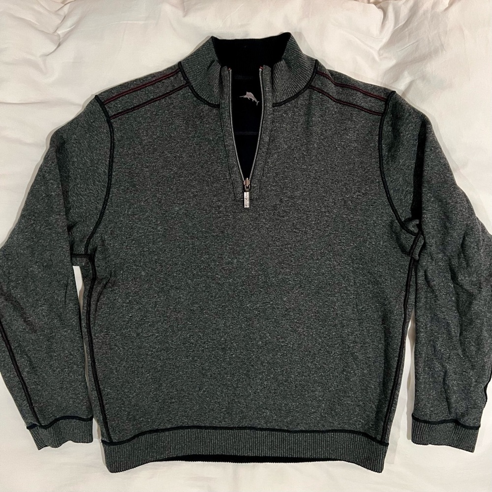 Tommy Bahama Reversible Half-Zip Sweater